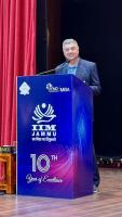 Cmde. Chaitanya Shiroor (Retd) addresses the audience (14th March 2026)